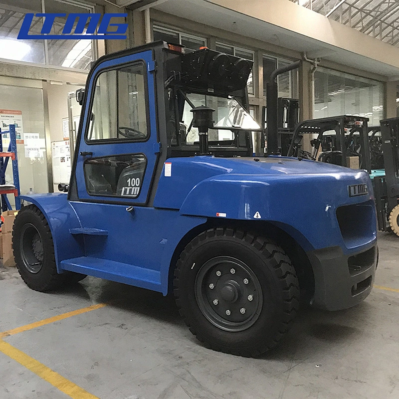 LTMG New large forklifts 10000kg forklift truck 10 ton 12 tonb diesel forklift with cab