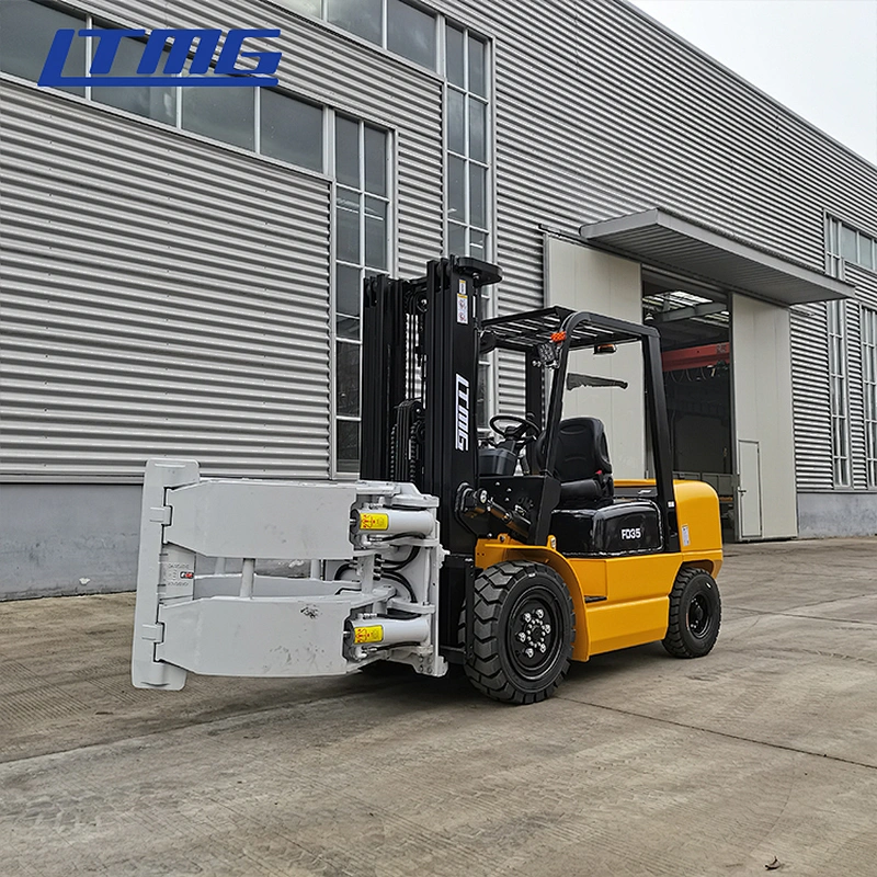 LTMG forklift 2 ton 2.5 ton 3 ton 3.5 ton diesel forklift montacargas small fork lift with paper roll clamp
