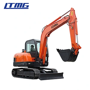 LTMG Brand LTE60 New Engine Small Floating Household Mulcher Household Crawler Excavator Machine for Sale