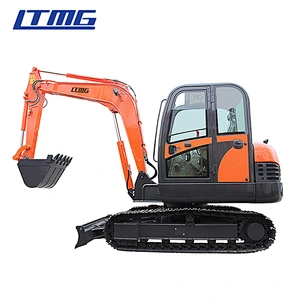 LTMG Brand LTE60 New Engine Small Floating Household Mulcher Household Crawler Excavator Machine for Sale