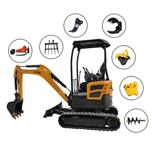 Garden use crawler excavators LTMG digger hydraulic  mini 0.8 ton 1.2 ton 1.6 ton 1.8 ton 2 ton excavator with attachment