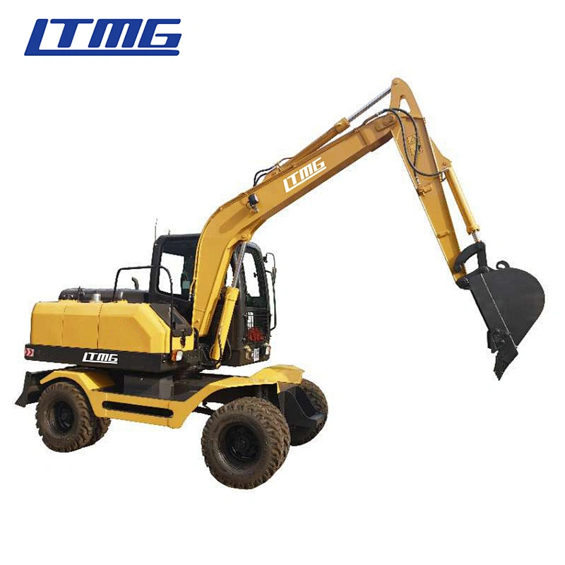 LTMG Construction machines 8t 8 ton 8 tonne Hydraulic Wheel Excavator For Sale