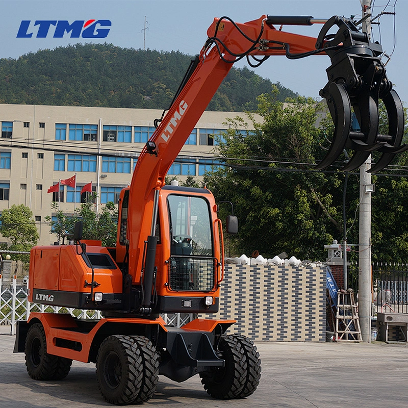 LTMG Variable Displacement Piston Pump 8t 8 ton 8 tonne Hydraulic Wheel Excavator For Sale