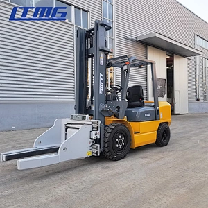 Chinese small attachment forklift 3.5 ton 3ton diesel forklift with block clamp