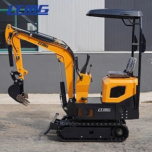 Chinese LTMG 1Ton LTE10 PRO Compact Diggers Farm Competitive Machinery Small Mini Crawler Micro Excavators