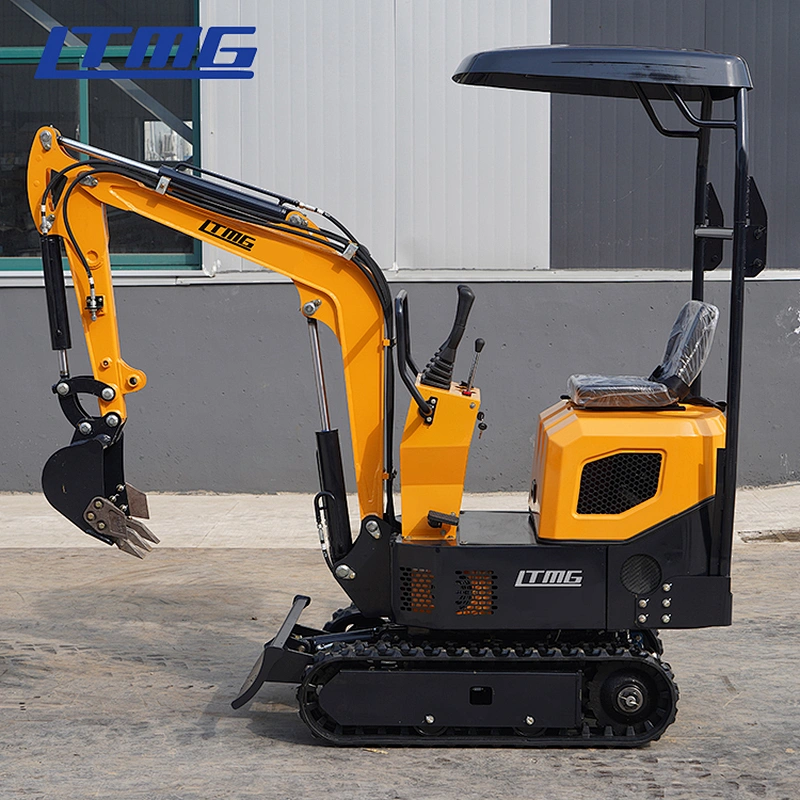Chinese LTMG 1Ton LTE10 PRO Compact Diggers Farm Competitive Machinery Small Mini Crawler Micro Excavators