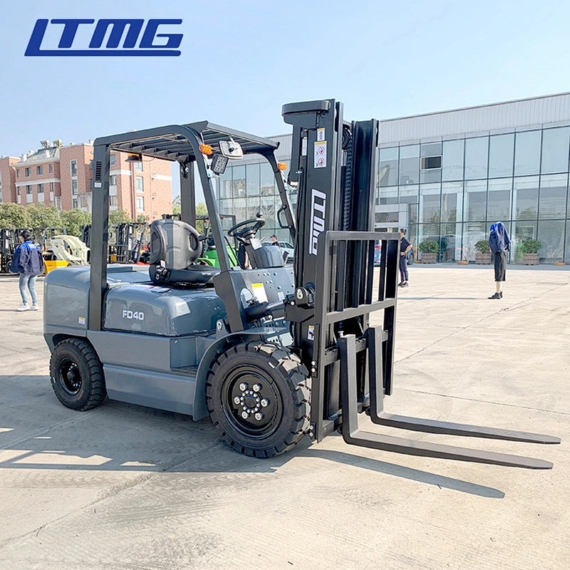 japanese engine 4t diesel forklift 4tons material handling fork lift truck with lateral
