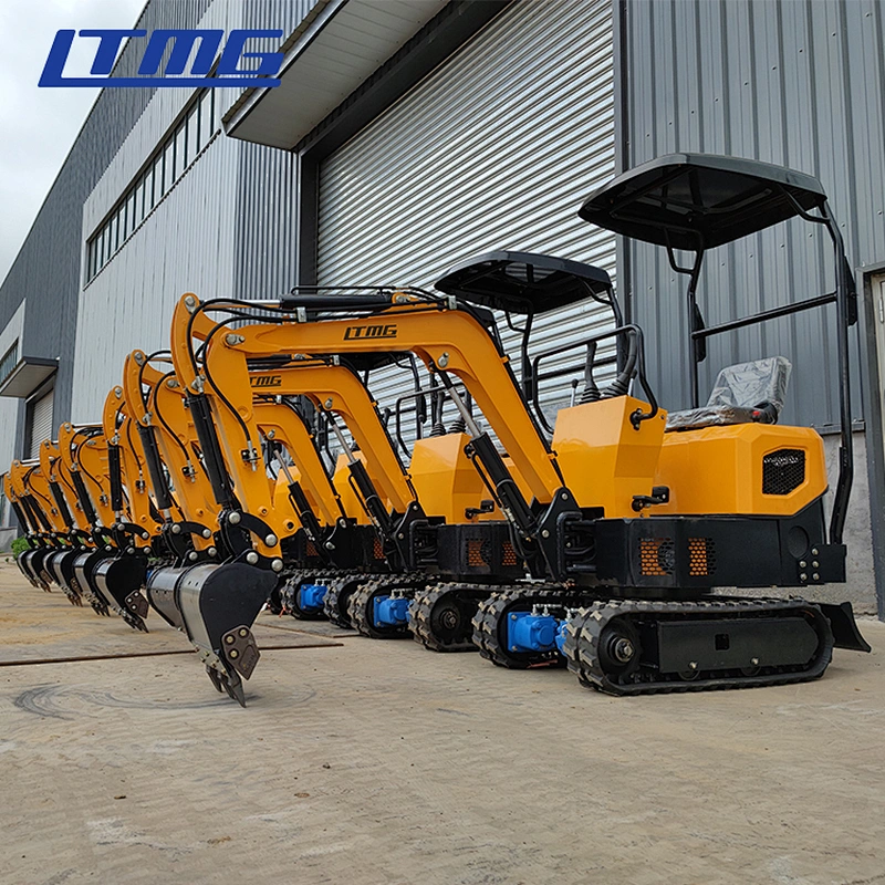 LTMG mini digger track 0.8ton 1 ton mini excavator with swing boom