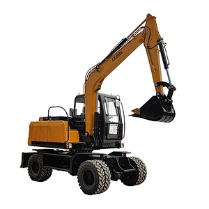 LTMG construction excavator 7.5ton 8 tonne Hydraulic Wheel Excavator For Sale