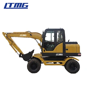 LTMG Construction machines 8t 8 ton 8 tonne Hydraulic Wheel Excavator For Sale