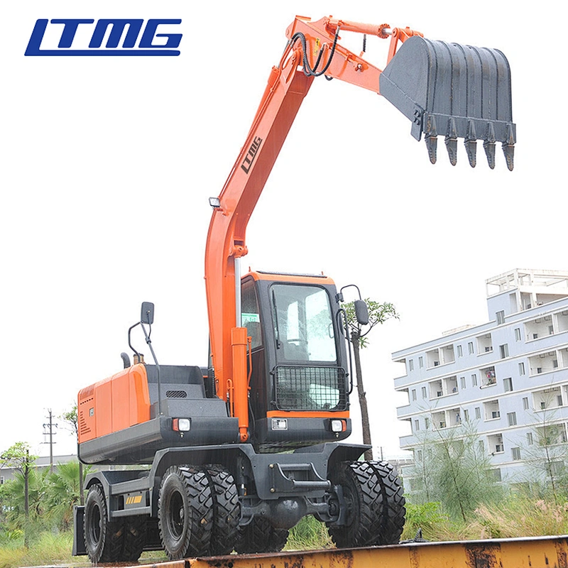 optional attachment bucket excavator wheel digger machine excavator for sale