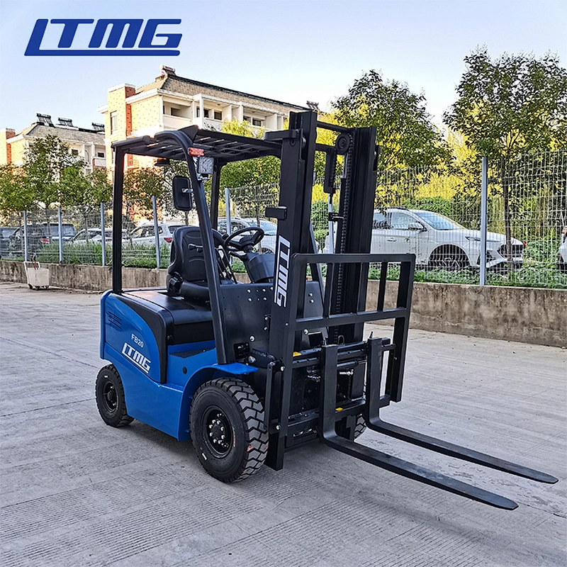 LTMG special 2 ton electric forklift with white solid tires work in cold storage