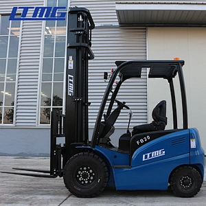LTMG small mini 2 ton 2000kg electric forklift with 5m mast and side shift