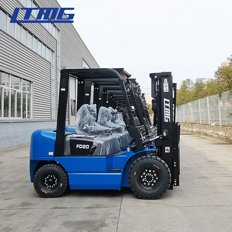 LTMG material handling 2tons diesel forklift 2000kgs lifting equipment forklift price