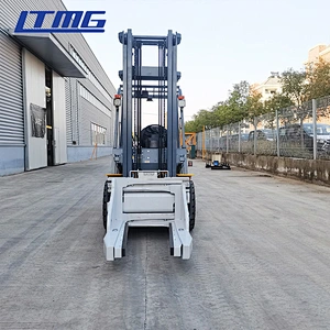 Chinese small attachment forklift 3.5 ton 3ton diesel forklift with block clamp