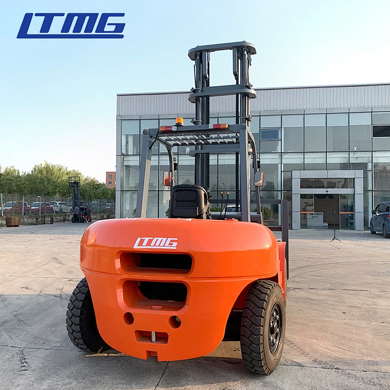 suspension seat fork positioner hydraulic 6 ton 7 tons diesel forklift truck with 6m lift height