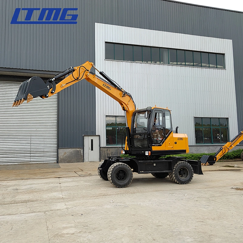 7.5 ton 8 ton wheel Excavator Machine for Sale