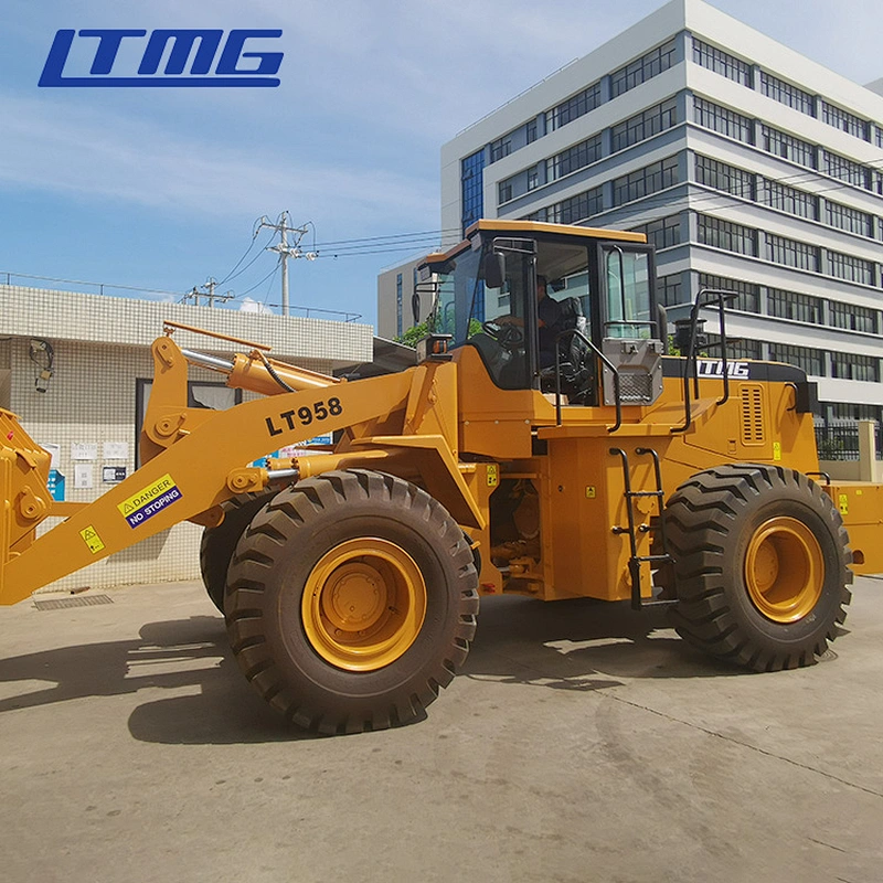 LTMG 5 ton 5000kg wheel loader joystick control for front loader with various attachment
