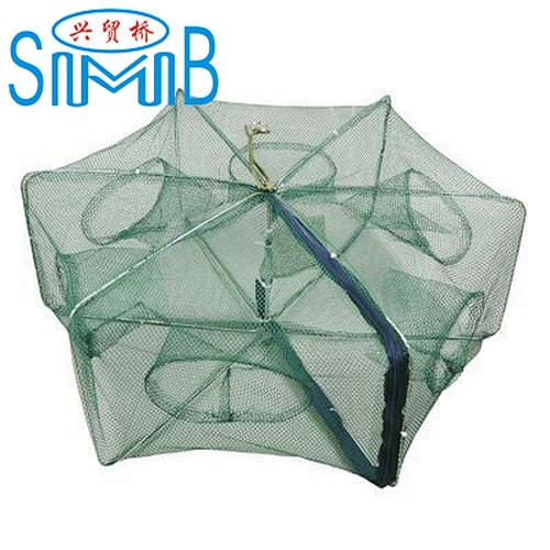 Nice Quality Hot Selling 6 holes Crayfish Trap Stainless Steel Wire  Crab Traps Crab/Lobster/Fish Trap Sale