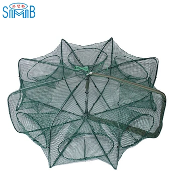 Nice Quality Hot Selling 6 holes Crayfish Trap Stainless Steel Wire  Crab Traps Crab/Lobster/Fish Trap Sale