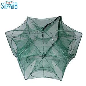 Nice Quality Hot Selling 6 holes Crayfish Trap Stainless Steel Wire  Crab Traps Crab/Lobster/Fish Trap Sale