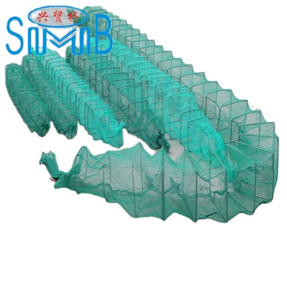 Hot Selling Length 2.3m Foldable Plastic Crab Trap Crawfish Traps Supply with Competitive Price