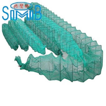 Hot Selling Length 2.3m Foldable Plastic Crab Trap Crawfish Traps Supply with Competitive Price