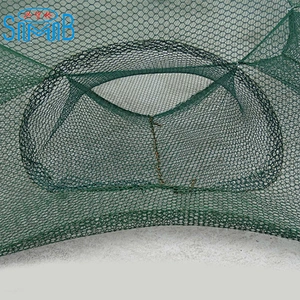 6 Holes Umbrella Folded Crayfish Trap Crawfish Traps Folding Crab Trap