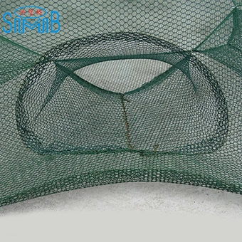 6 Holes Umbrella Folded Crayfish Trap Crawfish Traps Folding Crab Trap
