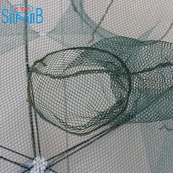 Durable Crab Net Crayfish Trap 16 Holes Umbrella Folding Fishing Crab Traps