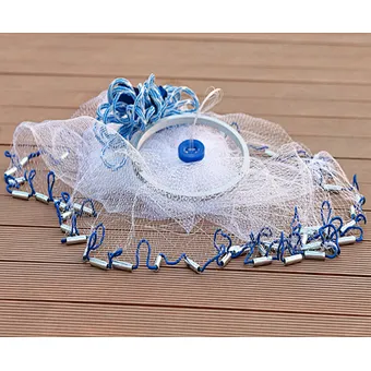 Nylon Monofilament Fishing Net Diameter 3.6m American Aluminium Alloy Ring  Hand Throw Casting Net with Sinker Fly Casting Net