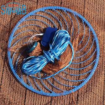 Chinese Supplier Diameter 3.6m Tire Line Fishing Cast Nets with Plastic Ring Frisbee