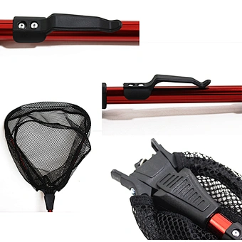 Aluminum Folding Telescopic Landing Net Freshwater Saltwater Fishing Landing net