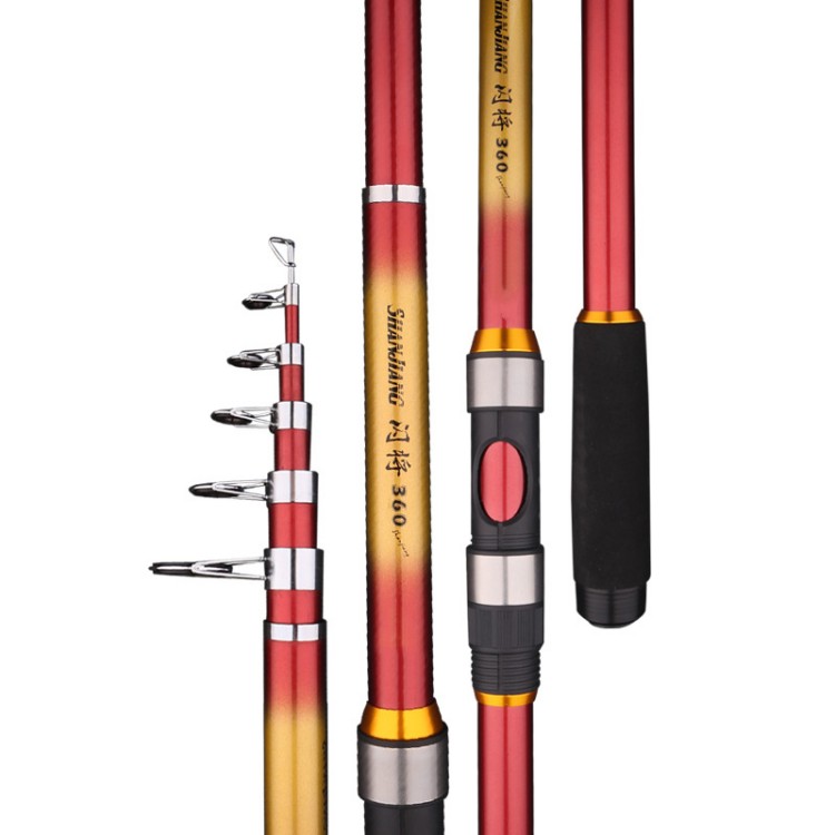 Wholesale solid inserting rod glass fiber lure rod super hard-adjusting fishing rod