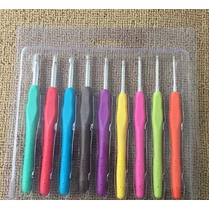 China Stainless steel crochet hook set for hand knitting 2mm-6mm factory supply knitting tool for DIY