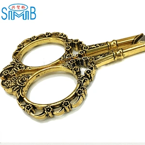 European style stainless steel classical plum scissors Exquisite dressing scissors ZAKKA handmade retro scissors