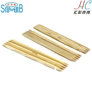 cheap wholesale high quality 200mm 20cm bamboo double-pointed fancy needles for hand knitting sweaters and scarfs