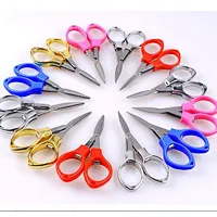 Folding stainless steel scissors multi-function outdoor fishing children's thread scissors