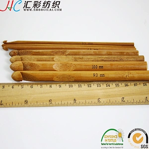 2019 China bamboo crochet hook 20pieces/set factory supply wholesale hook for crochet sweater hat sock
