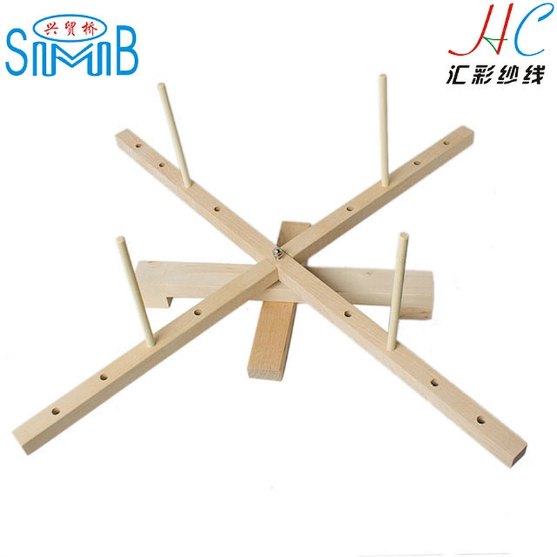 2018 cheap wholesale high quality hand operated wood yarn ball doubling winder swift from hanks to balls or cones