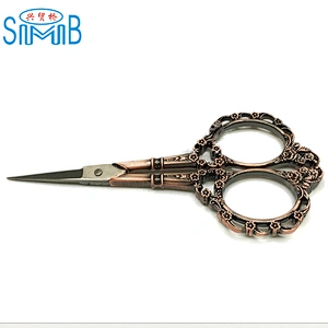European style stainless steel classical plum scissors Exquisite dressing scissors ZAKKA handmade retro scissors