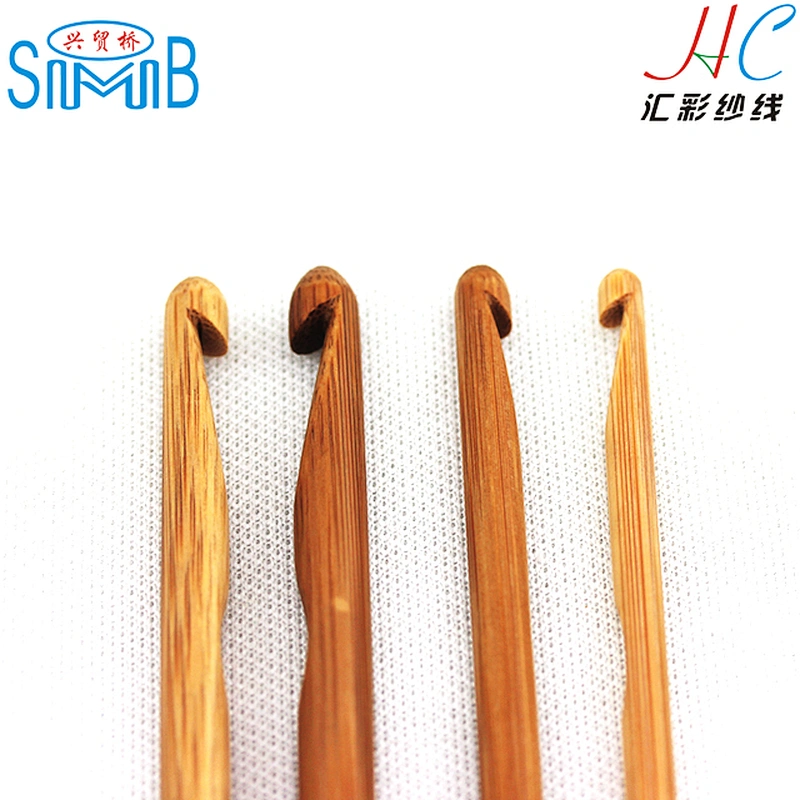 cheap wholesale high quality bamboo crochet hook for hand knitting