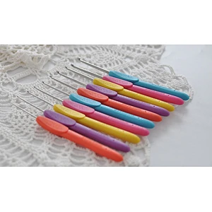China Stainless steel crochet hook set for hand knitting 0.9mm-3.5mm factory supply knitting tool for DIY