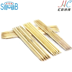 cheap wholesale high quality 200mm 20cm bamboo double-pointed fancy needles for hand knitting sweaters and scarfs