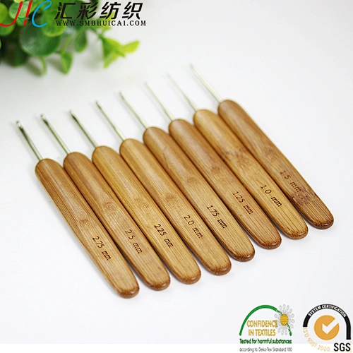 2019 China bamboo crochet hook 20pieces/set factory supply wholesale hook for crochet sweater hat sock
