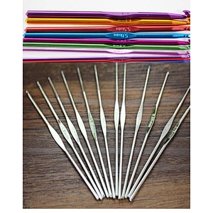 China knitting tool 22pieces/set factory supply near Shanghai wholesale Aluminium hook lace hook for crochet sweater