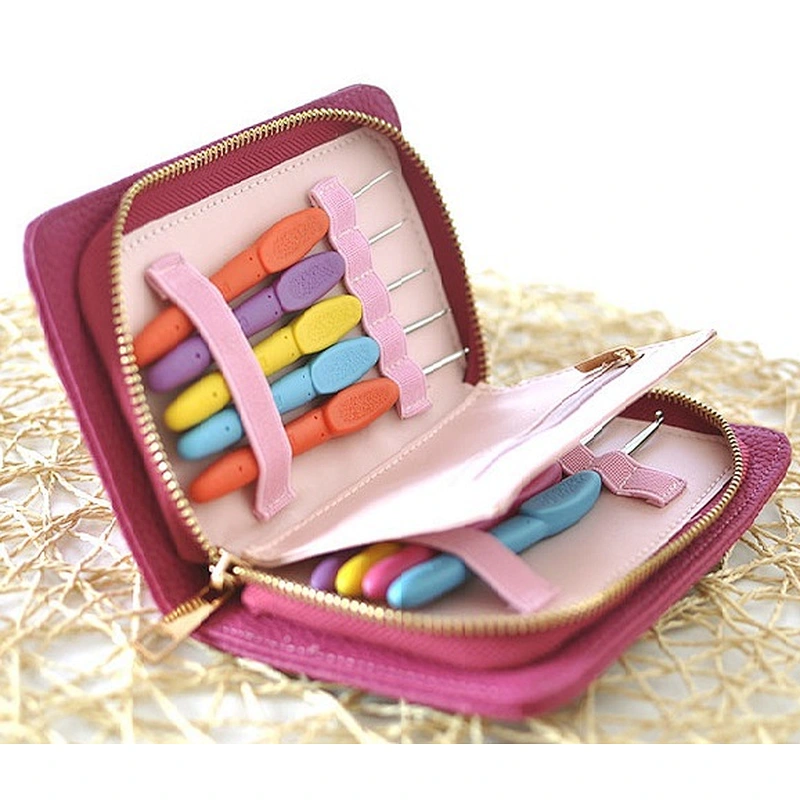 China Stainless steel crochet hook set for hand knitting 0.9mm-3.5mm factory supply knitting tool for DIY