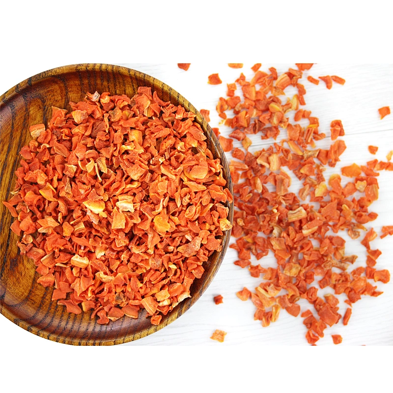 Chinese Suppliers Sell Good Price High Quality Green Health Dehydrated Bulk Dried Carrot Granules For Instant Noodles