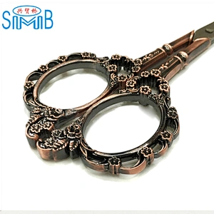 European style stainless steel classical plum scissors Exquisite dressing scissors ZAKKA handmade retro scissors