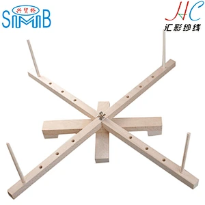 wholesale high quality hand operated wood yarn ball doubling winder swift from hanks to balls or cones